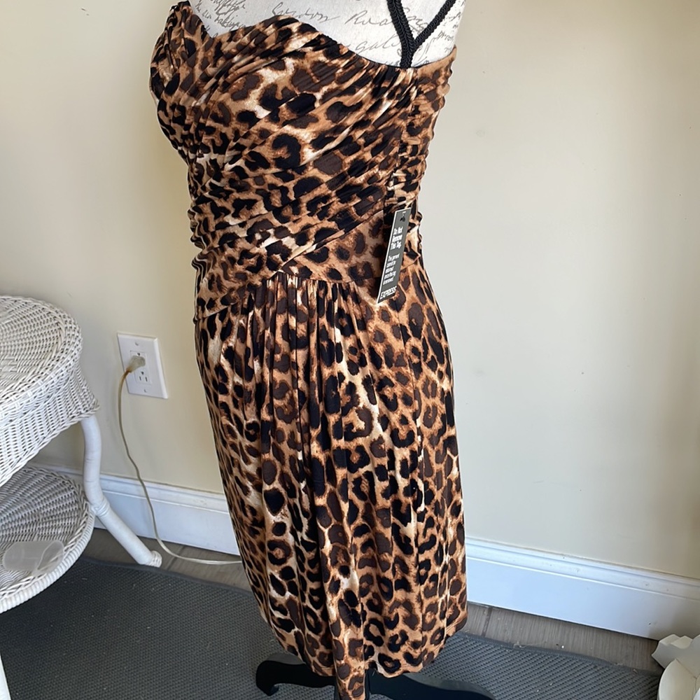 Express Animal Print Midi Dress Size M - Picture 7 of 16
